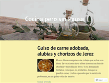 Tablet Screenshot of cocinaperosinpausa.com